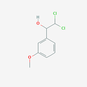 molecular formula C9H10Cl2O2 B11761762 2,2-Dichloro-1-(3-methoxyphenyl)ethanol 