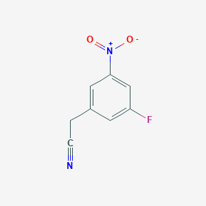 molecular formula C8H5FN2O2 B11761819 2-(3-Fluoro-5-nitrophenyl)acetonitrile 