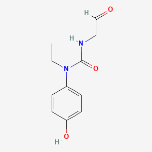 molecular formula C11H14N2O3 B11761859 1-Ethyl-1-(4-hydroxyphenyl)-3-(2-oxoethyl)urea 