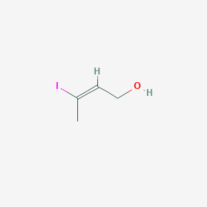 molecular formula C4H7IO B117619 (E)-3-Iodo-2-buten-1-ol CAS No. 37428-58-3