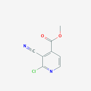 molecular formula C8H5ClN2O2 B11761923 Methyl 2-chloro-3-cyanoisonicotinate 
