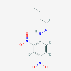 molecular formula C10H12N4O4 B11761964 N-[(Z)-butylideneamino]-2,3,5-trideuterio-4,6-dinitroaniline 