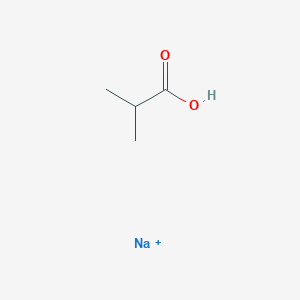 molecular formula C4H8NaO2+ B11761980 Sodium 2-methylpropanoic acid 