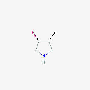 molecular formula C5H10FN B11761988 cis-3-Fluoro-4-methylpyrrolidine 