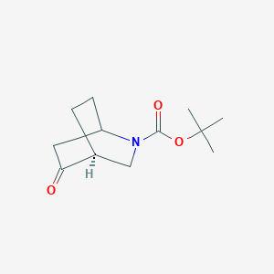 molecular formula C12H19NO3 B11762026 tert-butyl (4S)-5-oxo-2-azabicyclo[2.2.2]octane-2-carboxylate 