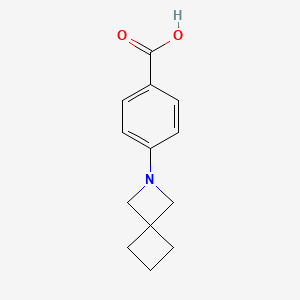 molecular formula C13H15NO2 B11762069 4-(2-Azaspiro[3.3]heptan-2-yl)benzoic acid 