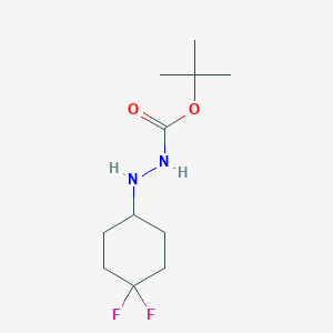 molecular formula C11H20F2N2O2 B11762100 Tert-butyl 2-(4,4-difluorocyclohexyl)hydrazinecarboxylate 
