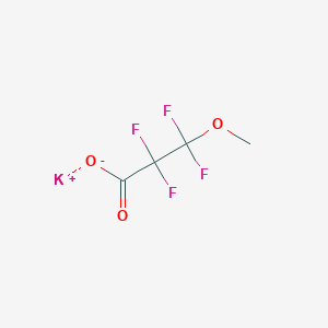 molecular formula C4H3F4KO3 B11762191 Potassium 3-(methoxy)tetrafluoropropionate 