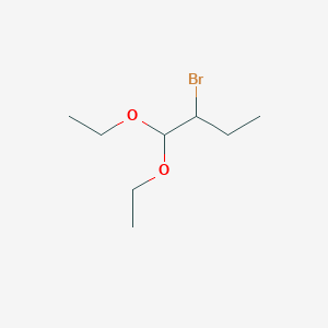 molecular formula C8H17BrO2 B11762238 2-Bromo-1,1-diethoxybutane 