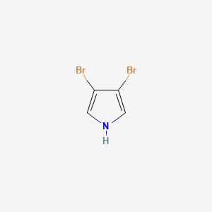 molecular formula C4H3Br2N B11762320 3,4-dibromo-1H-pyrrole 