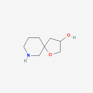 molecular formula C8H15NO2 B11762345 1-Oxa-7-azaspiro[4.5]decan-3-ol 