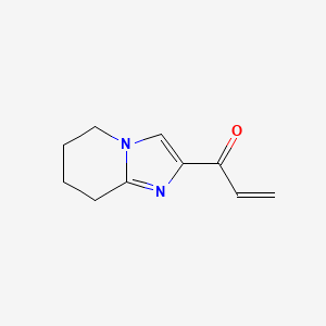 molecular formula C10H12N2O B11762445 1-(5,6,7,8-Tetrahydroimidazo[1,2-a]pyridin-2-yl)prop-2-en-1-one 
