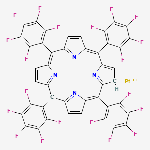 molecular formula C44H8F20N4Pt B11762529 platinum(II) meso-tetrakis(pentafluorophenyl) porphyrin 