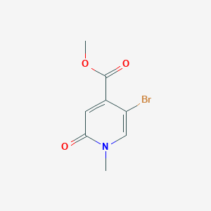 molecular formula C8H8BrNO3 B11762616 Methyl 5-bromo-1-methyl-2-oxo-1,2-dihydropyridine-4-carboxylate 
