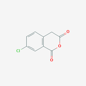 molecular formula C9H5ClO3 B11762632 7-Chloro-3,4-dihydro-1H-2-benzopyran-1,3-dione 