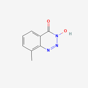 molecular formula C8H7N3O2 B11762643 3-Hydroxy-8-methylbenzo[d][1,2,3]triazin-4(3H)-one 
