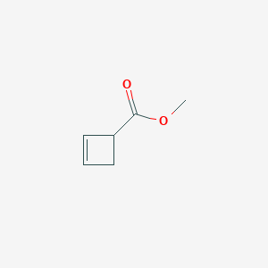 molecular formula C6H8O2 B11762656 Methyl cyclobut-2-ene-1-carboxylate 