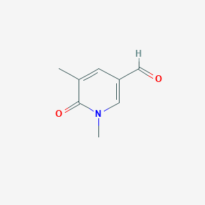 molecular formula C8H9NO2 B11762657 1,5-Dimethyl-6-oxo-1,6-dihydropyridine-3-carbaldehyde 