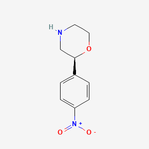 molecular formula C10H12N2O3 B11762671 (S)-2-(4-Nitrophenyl)morpholine CAS No. 920799-01-5