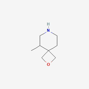 molecular formula C8H15NO B11762730 5-Methyl-2-oxa-7-azaspiro[3.5]nonane 