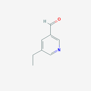 molecular formula C8H9NO B11762832 5-Ethylnicotinaldehyde 