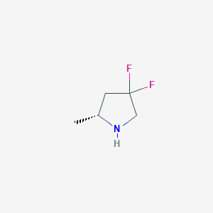 molecular formula C5H9F2N B11762849 (2R)-4,4-difluoro-2-methylpyrrolidine 