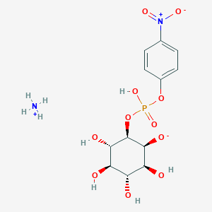molecular formula C12H19N2O11P B117629 4-Nitrophenyl myo-inositol-1-phosphate CAS No. 142741-72-8