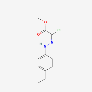 molecular formula C12H15ClN2O2 B11762923 ethyl (2E)-2-chloro-2-[(4-ethylphenyl)hydrazinylidene]acetate 