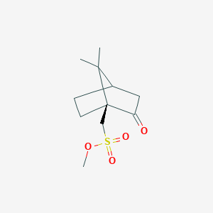 molecular formula C11H18O4S B11762933 methyl [(1S)-7,7-dimethyl-2-oxobicyclo[2.2.1]heptan-1-yl]methanesulfonate 