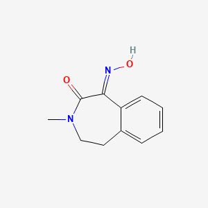 molecular formula C11H12N2O2 B11762945 5-Hydroxyimino-3-methyl-1,2-dihydro-3-benzazepin-4-one 