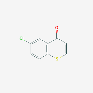 molecular formula C9H5ClOS B11762972 6-Chloro-4H-thiochromen-4-one 