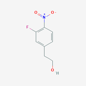 molecular formula C8H8FNO3 B11762988 2-(3-Fluoro-4-nitrophenyl)ethan-1-ol 