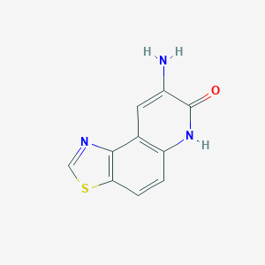 molecular formula C10H7N3OS B011763 8-Aminothiazolo[4,5-f]quinolin-7(6H)-one CAS No. 107955-85-1