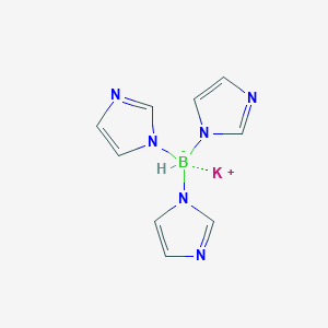 molecular formula C9H10BKN6 B11763094 potassium tris(1H-imidazol-1-yl)boranuide 