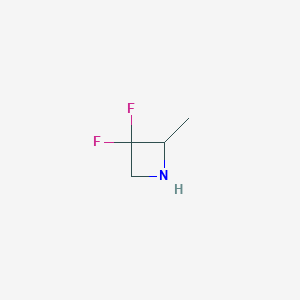 molecular formula C4H7F2N B11763097 3,3-Difluoro-2-methyl-azetidine 