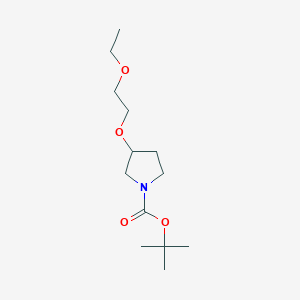 molecular formula C13H25NO4 B11763125 Tert-butyl 3-(2-ethoxyethoxy)pyrrolidine-1-carboxylate 