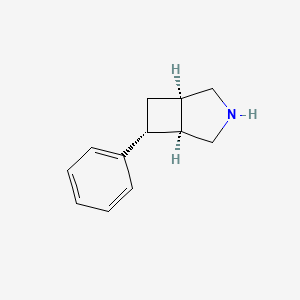 molecular formula C12H15N B11763147 rel-(1R,5S,6R)-6-phenyl-3-azabicyclo[3.2.0]heptane 