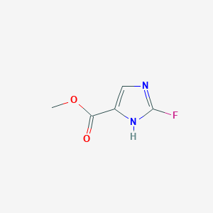 molecular formula C5H5FN2O2 B11763168 methyl 2-fluoro-1H-imidazole-5-carboxylate 