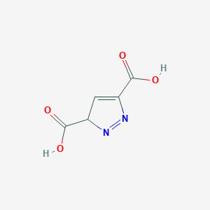molecular formula C5H4N2O4 B11763170 3H-Pyrazole-3,5-dicarboxylic acid CAS No. 85908-17-4