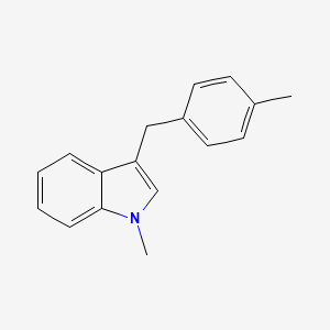 molecular formula C17H17N B11763213 1-Methyl-3-(4-methylbenzyl)-1H-indole 