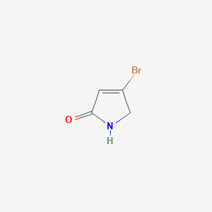 molecular formula C4H4BrNO B11763250 4-Bromo-1H-pyrrol-2(5H)-one 