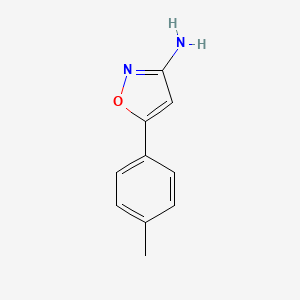 molecular formula C10H10N2O B11763255 5-(p-Tolyl)isoxazol-3-amine 