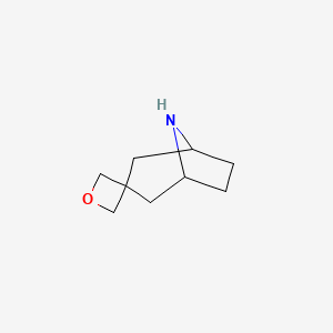 molecular formula C9H15NO B11763302 8-Azaspiro[bicyclo[3.2.1]octane-3,3'-oxetane] 