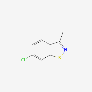 molecular formula C8H6ClNS B11763350 6-Chloro-3-methylbenzo[D]isothiazole 