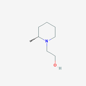 molecular formula C8H17NO B11763363 (R)-2-(2-Methylpiperidin-1-yl)ethan-1-ol 