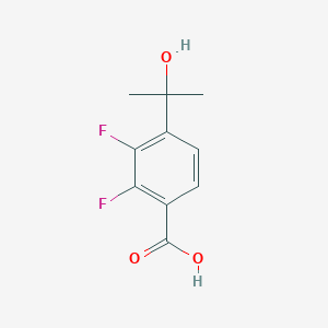 molecular formula C10H10F2O3 B11763597 2,3-Difluoro-4-(2-hydroxypropan-2-yl)benzoic acid 