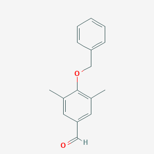 molecular formula C16H16O2 B117636 4-(Benzyloxy)-3,5-dimethylbenzaldehyde CAS No. 144896-51-5