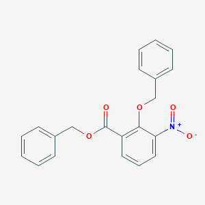 molecular formula C21H17NO5 B117637 2-Benzyloxy-3-nitro-benzoic Acid Benzyl Ester CAS No. 217095-89-1