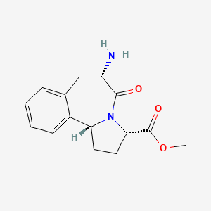 molecular formula C15H18N2O3 B11763773 methyl (3S,6S,11bR)-6-amino-5-oxo-1,2,3,6,7,11b-hexahydropyrrolo[2,1-a][2]benzazepine-3-carboxylate 