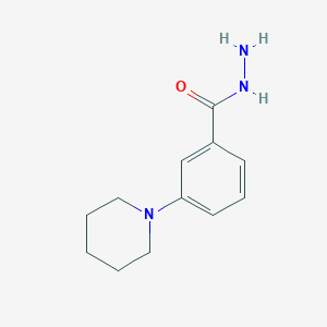 molecular formula C12H17N3O B11763779 3-(Piperidin-1-yl)benzohydrazide 